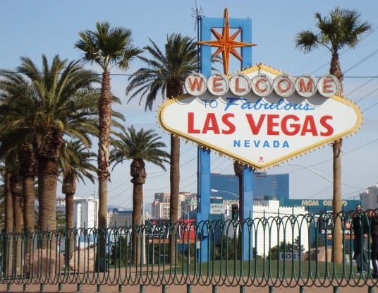 Las Vegas city signpost